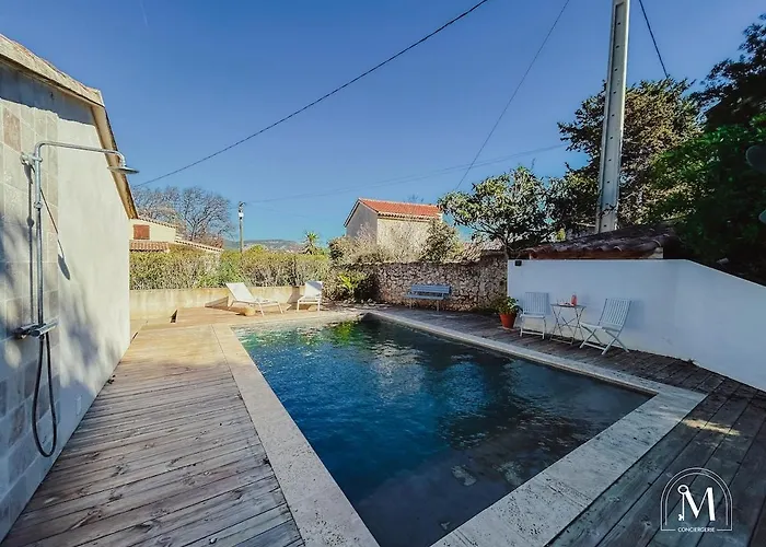 Charmante Maison A - Au Calme Avec Piscine Nyaraló Sanary-sur-Mer